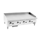 image of Atosa USA ATMG-48 48" CookRite Countertop Gas Griddle w/ Manual Controls, 120.000 BTU