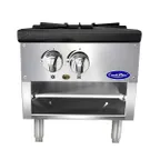 image of Atosa USA ATSP-18-1L 18" Gas Stock Range (Stove) w/ (1) Three Ring Burner, Low Height, 80.000 BTU