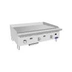 image of Atosa USA ATTG-36 36" CookRite Countertop Gas Griddle w/ Thermostatic Controls, 75.000 BTU
