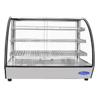 image of Atosa USA CHDC-56 35" Countertop Heated Display Case, (2) Door, (3) Shelves,  5.7 Cu. Ft. Capacity