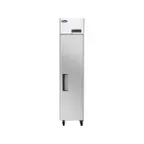 image of Atosa USA MBF15RSGR One Section Slim Reach-In Refrigerator w/ Solid Door, Top Mounted, Stainless Steel, 13 cu. ft.