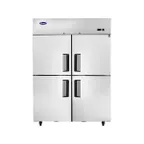 image of Atosa USA MBF8011GR 51.75" 4-Half Solid Door Reach-In Refrigerator, 43.2 cu. ft., Top Mounted