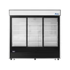 image of Atosa USA MCF8729GR 81" 3-Section Merchandiser Refrigerator with Glass Door, 68 cu. ft.