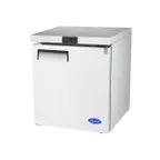 image of Atosa USA MGF8401GR 27" One Section Undercounter Refrigerator w/ 1 Door, 7.15 cu. ft.