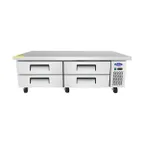 image of Atosa USA MGF8453GR 72" 4 Drawers Refrigerated Chef Base, Includes (8) 12 x 20 pans, 12 cu. ft.