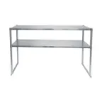 image of Atosa USA MROS-4RE 48" Sound Deadened Overshelf with Double Shelves/18 Gauge Stainless Steel