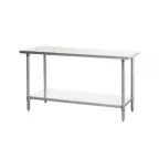image of Atosa USA SSTW-2460 MixRite Work Table with Turned Down Edges, 60"W x 24"D x 34"H
