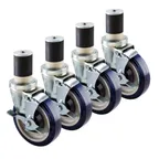 image of Atosa USA WA400001 Caster Set, 5"H, 1-1/2" expanding stem caster kit