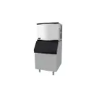 image of Atosa USA YR450-AP-161/CYR400P Air Cooled Half Cube 460 lb Ice Machine with Bin, 396 lb Storage
