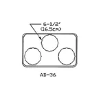 image of Atlas Metal AD-36 Adapter Plate