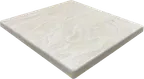 image of ATS ATR3636-WH Square Resin Table Top, 36x36, 3/4 Core, 2 Drop Edge, Off-White Marble Finish
