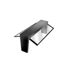 image of Atlas Metal BCD-3 Canopy with Sneeze Guards, Dual Service, Stainless Steel
