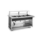 image of Atlas Metal BLH-4-OT 63" Hot Food Serving Counter, (4) Wells