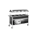 image of Atlas Metal CAHC-4 63" Hot or Cold Food Serving Counter, (4) Pan