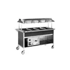 image of Atlas Metal CAHC-5 77" Hot or Cold Food Serving Counter, (5) Pan