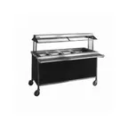 image of Atlas Metal CARM-4 63" Cold Food Serving Counter, Refrigerated, (4) Pan