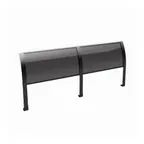 image of Atlas Metal CPS-4 Sneeze Guard, 63-1/4", Curved Plexiglas