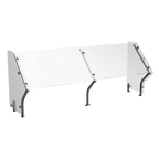 image of Atlas Metal CSG-2I Custom Sneeze Guard, 36-1/8"W, Single-Sided, Self-Service
