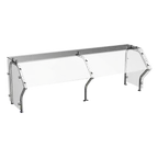 image of Atlas Metal CSG-3J Custom Sneeze Guard, 49-7/8"W, Single-Sided, Self-Service