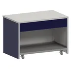 image of Atlas Metal INFFT-3 50" Utility Solid Top, Open Cabinet Base with Apron