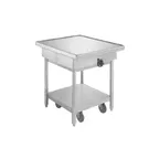 image of Atlas Metal LTM-2736-ME Auto-Lift Utility Table, 30.5x36in, Stainless Steel Top, Open Base with Undershelf, 500 lbs