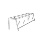 image of Atlas Metal PRGT-2 Protector Case, Countertop Installation, For Single Service