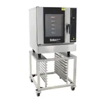 image of BakeMax BACCOR Oven Equipment Stand For w/ Open Base With Pan Slides, Holds 5 Full Pans