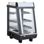 image of BakeMax BMTSC14 14" Countertop Titan Series Heated Warmer/Display Case, 3 Shelves