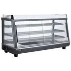 image of BakeMax BMTSC48 48" Countertop Titan Series Heated Warmer/Display Case, 3 Shelves