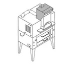 image of Bakers Pride PB-24S Il Forno Classico Exhaust Hood, Eyebrow Style, Mount on Single Oven