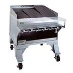 image of Bakers Pride CH-10 54" Floor Model Gas Radiant Charbroiler w/ (10) Burnes, 180.000 BTU