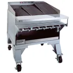 image of Bakers Pride CH-6 33" Floor Model Gas Radiant Charbroiler w/ (6) Burnes, 108.000 BTU