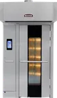 image of Baxter OV520G1 Roll-In Gas Rotating Single Rack Oven with Touch Screen Controls, 180.000 BTU