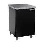 image of Beverage Air BB24HC-1-B 24" 1 Section Black Back Bar Cooler with Solid Door