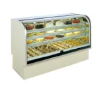 image of MarcRefrig BCD-48 48" Non-Refrigerated Bakery Display Case w/ Curved Front Glass, Full Service