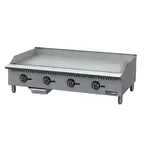image of Black Diamond BDCTG-48T 48" Countertop Gas Griddle with Thermostatic Controls, 1" Steel Plate, 120.000 BTU