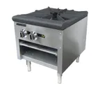 image of Adcraft BDCTSP-1/NG 18" Natural Gas Stock Pot Range w/ (1) Three Ring Burner, LP Conversion Kit Included, 80.000 BTU