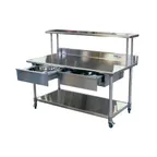 image of Belshaw 21073 St2 Sugaring & Work Table, 60"W X 30"D Top
