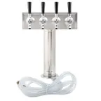 image of Beverage Air 406-064A 4 Tap Draft Beer / Wine Dispensing Tower w/ (1) 3" Tower