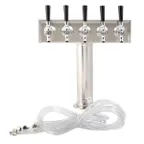 image of Beverage Air 406-075A 5 Tap Draft Beer / Wine Dispensing Tower w/ (1) 3" Tower