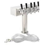 image of Beverage Air 406-083A 6 Tap Draft Beer / Wine Dispensing Tower w/ (1) 3" Tower