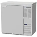 image of Beverage Air BB36HC-1-F-S-27 36" 1 Section Black Back Bar Cooler with Solid Door