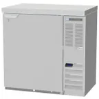 image of Beverage Air BB36HC-1-S-27 36" 1 Section Black Back Bar Cooler with Solid Door