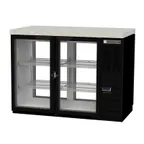 image of Beverage Air BB48HC-1-FG-PT-B-27 48" Two Section Pass-Thru Back Bar Cooler