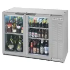 image of Beverage Air BB48HC-1-FG-S 48" 2 Section Black Back Bar Cooler with Glass Door
