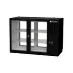 image of Beverage Air BB48HC-1-G-PT-B 48" Pass-Thru Glass Door Back Bar Cooler