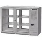 image of Beverage Air BB48HC-1-G-PT-S 48" Pass-Thru Glass Door Back Bar Refrigerator 