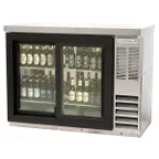 image of Beverage Air BB48HC-1-GS-F-PT-S-27 48" Pass-Thru Glass Door Back Bar Cooler
