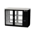 image of Beverage Air BB48HC-1-GS-PT-B-27 48" Pass-Thru Glass Door Back Bar Cooler