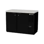 image of Beverage Air BB48HC-1-PT-B-27 48" Pass-Thru Solid Door Back Bar Refrigerator